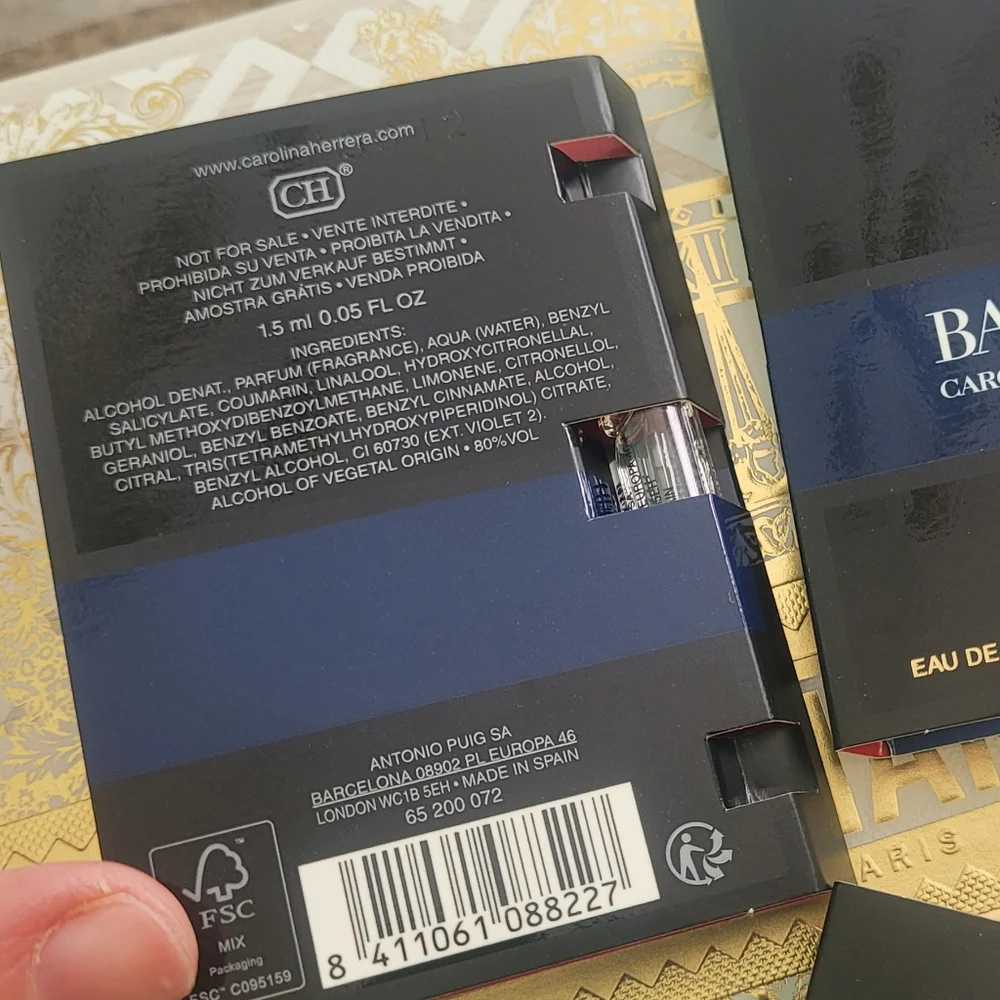 Carolina Herrera bad boy samples